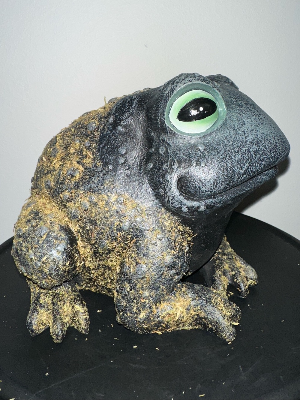 Halloween Mossy Garden Toad Statue - Reptile Décor